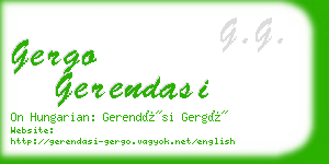 gergo gerendasi business card